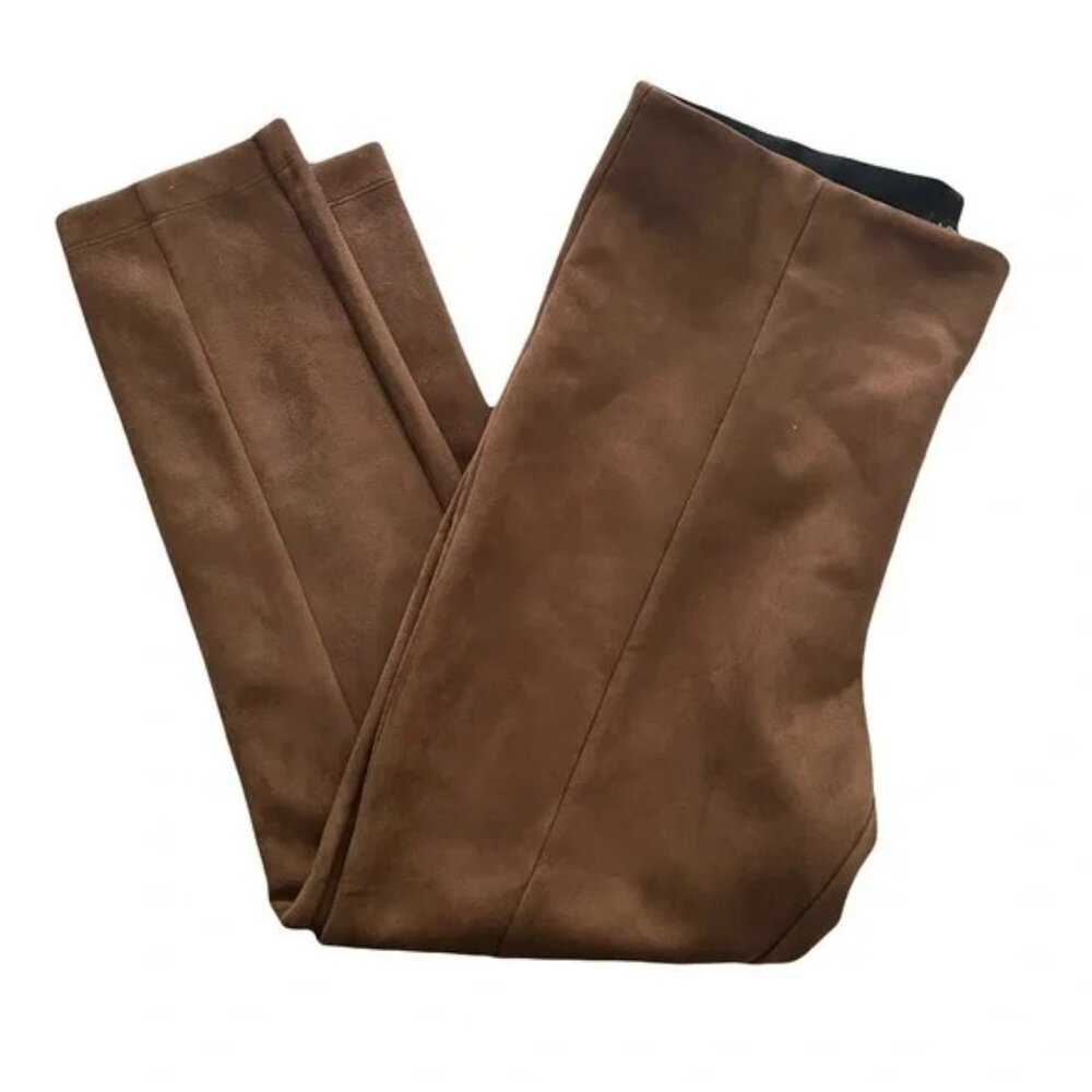 LOFT Faux Suede Leggings - Picture 2 of 5
